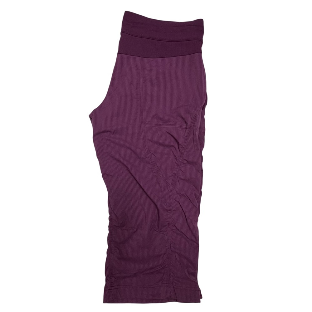 Lululemon Studio Crop No Liner Plum